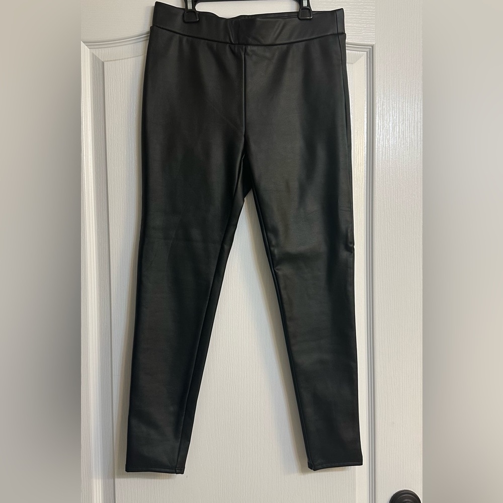 Loft leather leggings